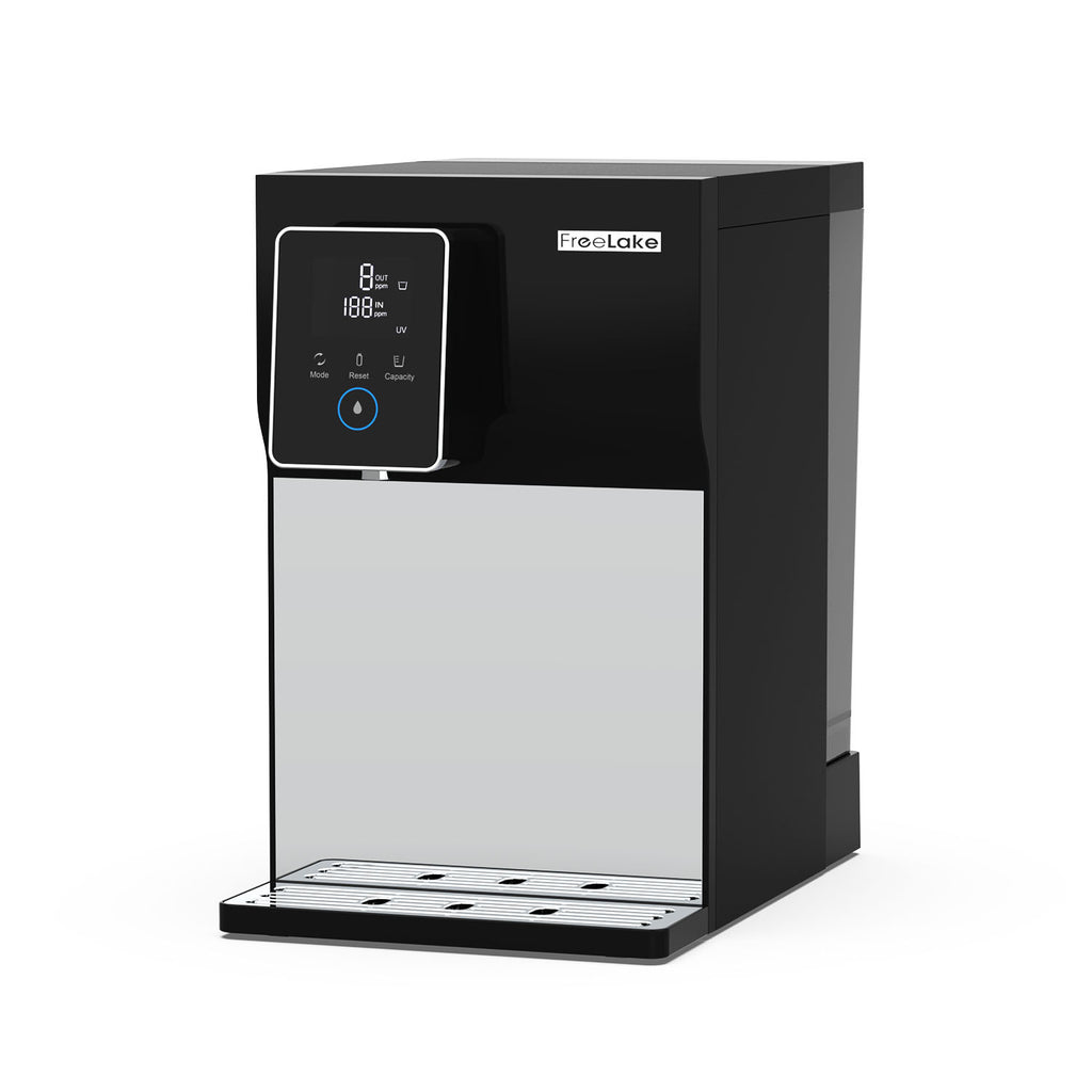 Freelake Countertop Water Filter, RO Reverse Osmosis Filtration System with Dual Water Sources - Tank Mode & Direct Pipe Connection