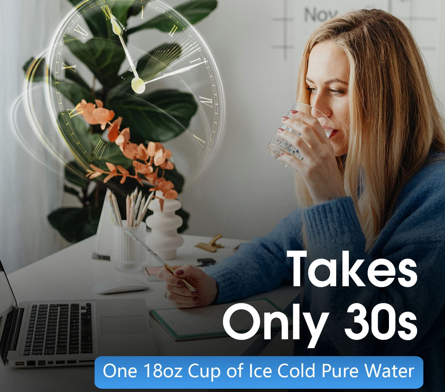 Freelake RO Countertop Water Filter with Dual Water Sources - Compressor Cooling System & 4 Temperature Settings , Direct Pipe/Tank Mode - Easy-Install Kitchen Water Purification