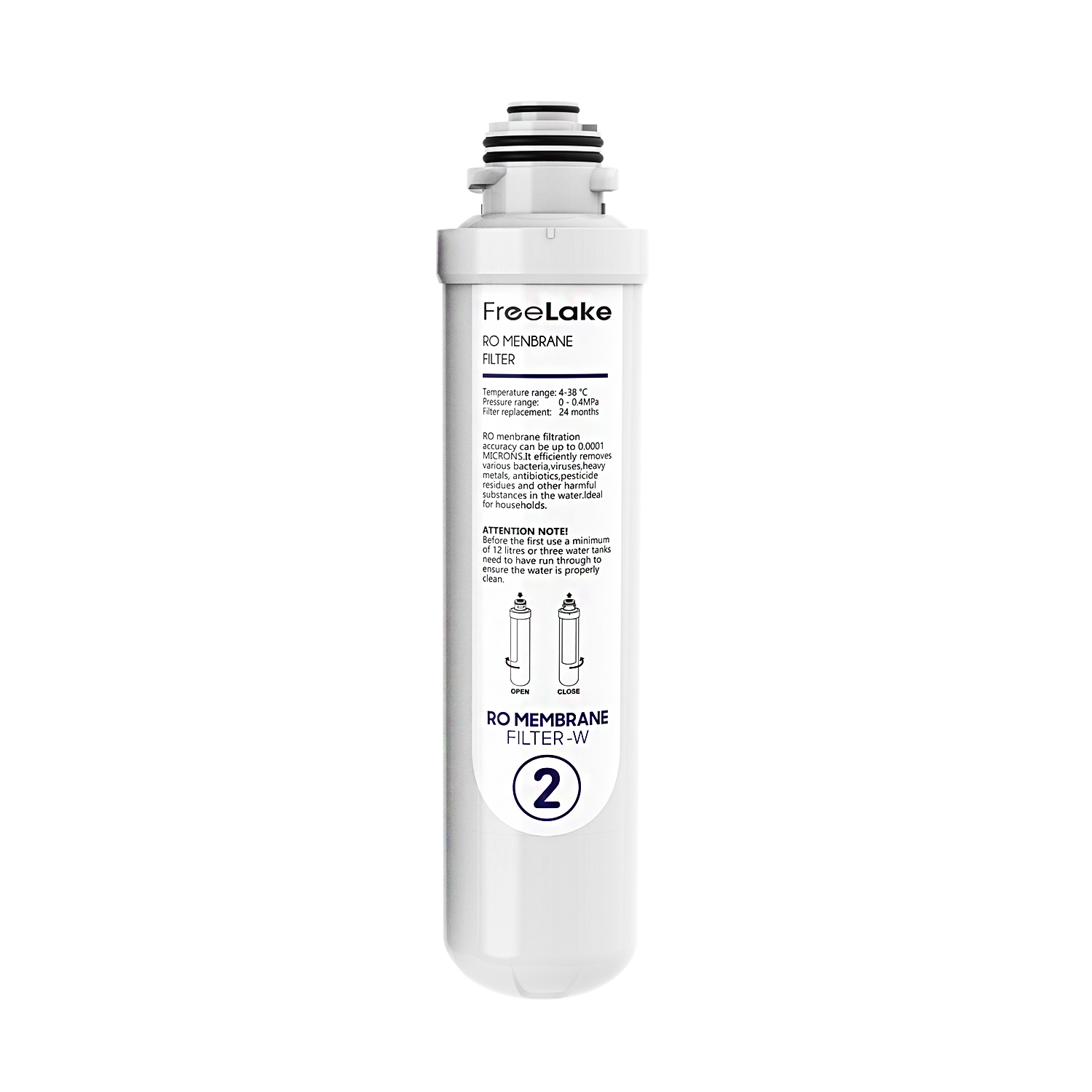 FreeLake RO Filter,Replacement Cartridge Reverse Osmosis Water Filter Countertop, 12-24-Months Lifetime